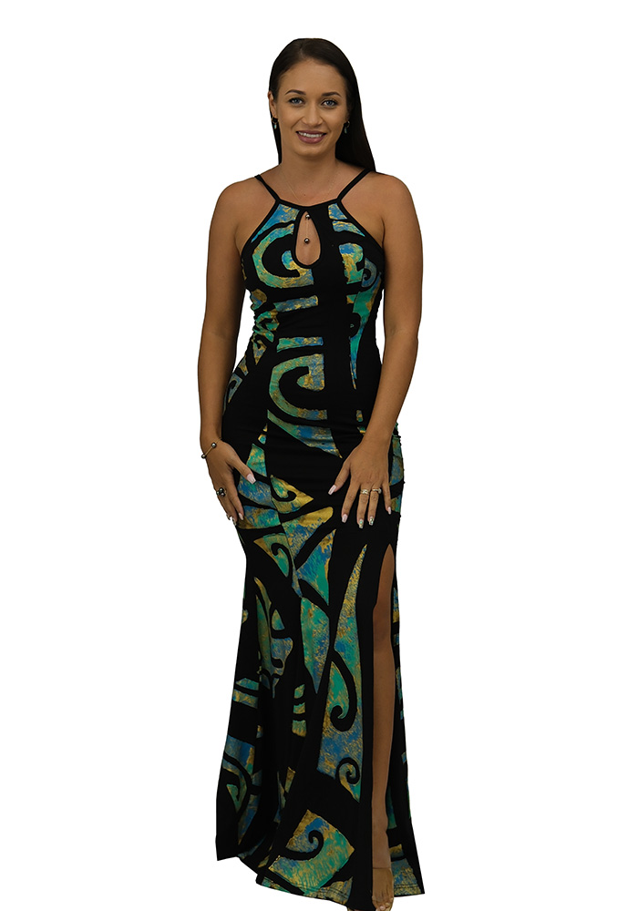 Te Manu II Spandex Dress – Pacific Islands Art